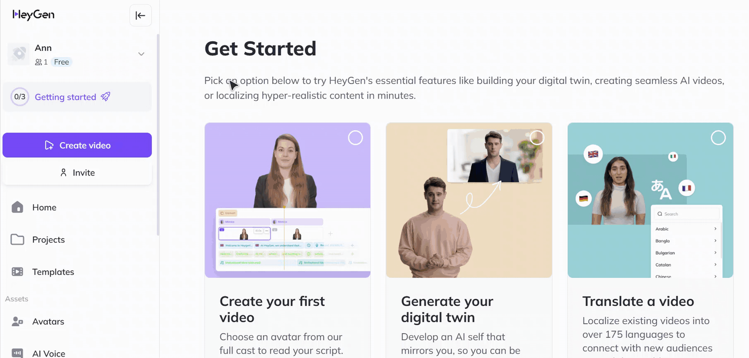 HeyGen AI video generator
