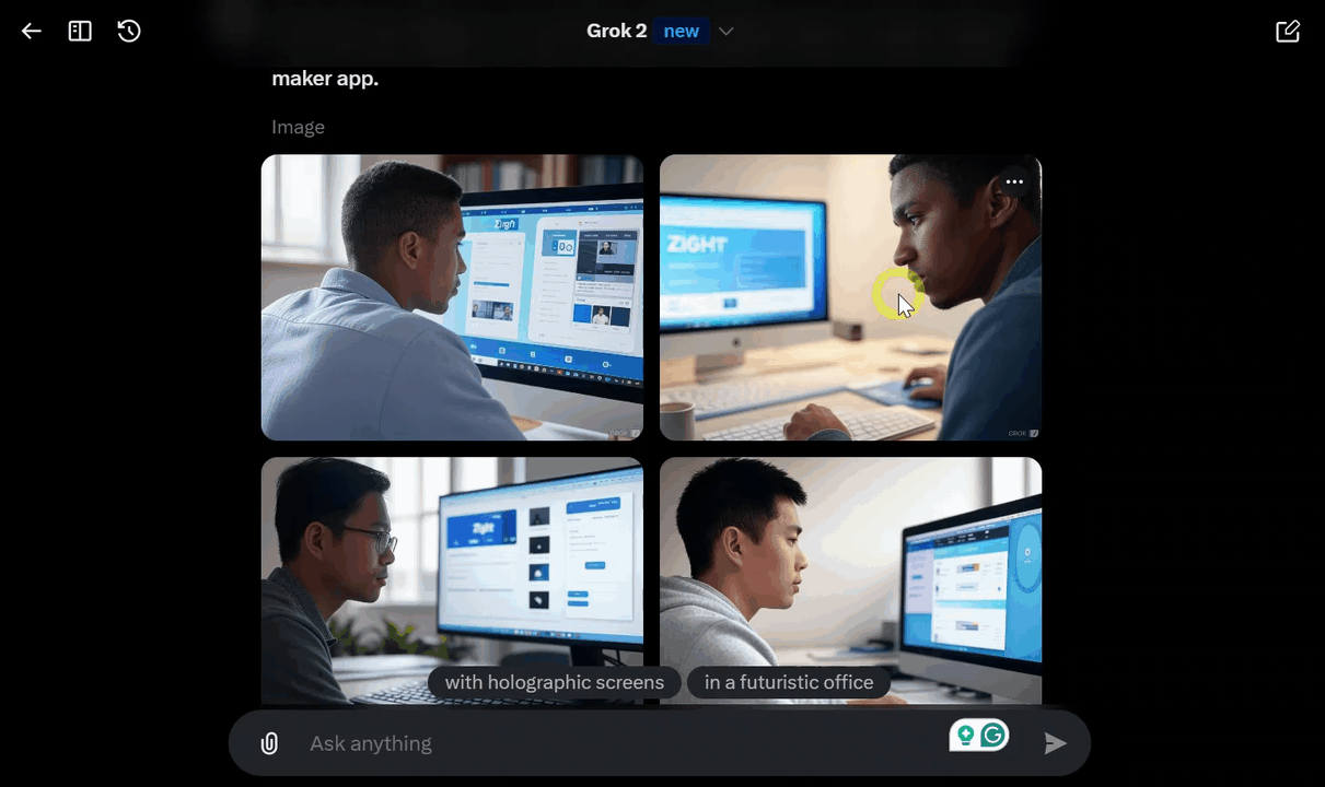 Grok AI image generator
