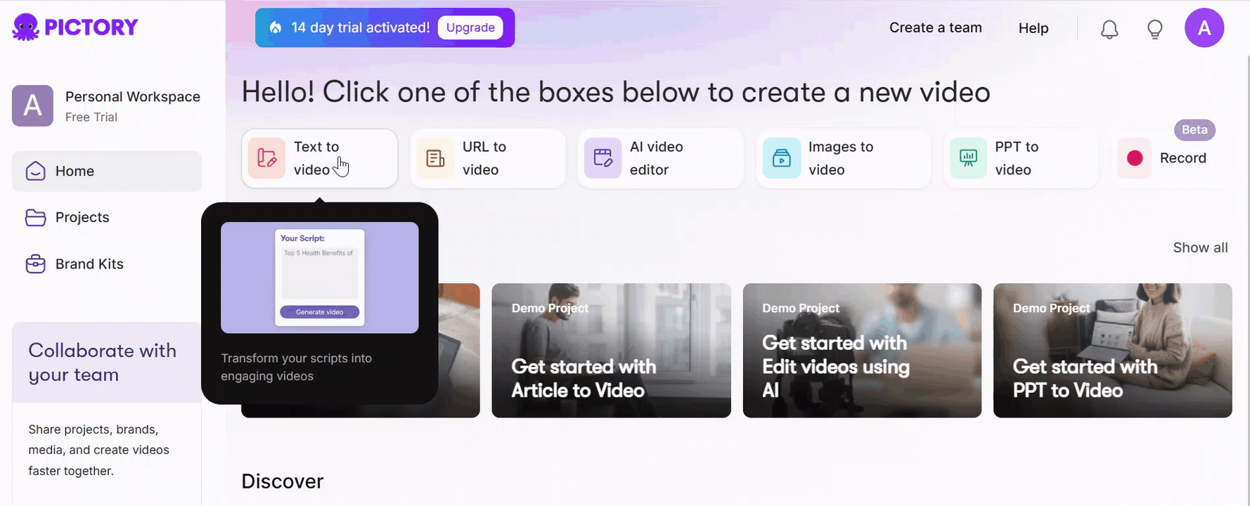 Pictory AI video generator