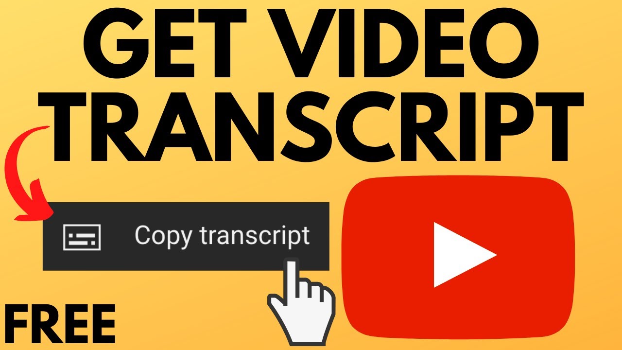 How to Get The Transcript of A YouTube Video