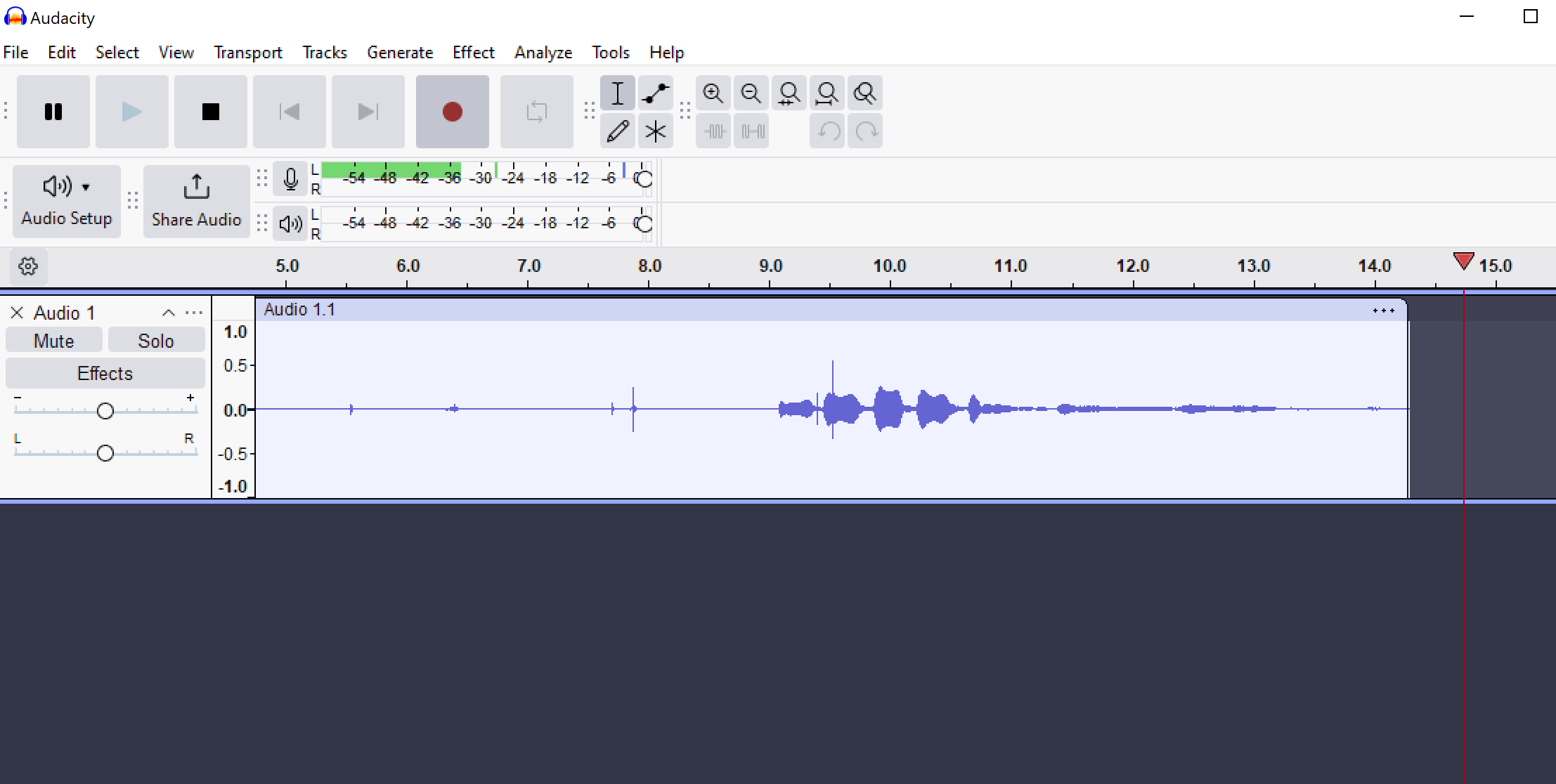 Recording a voice over with Audacity