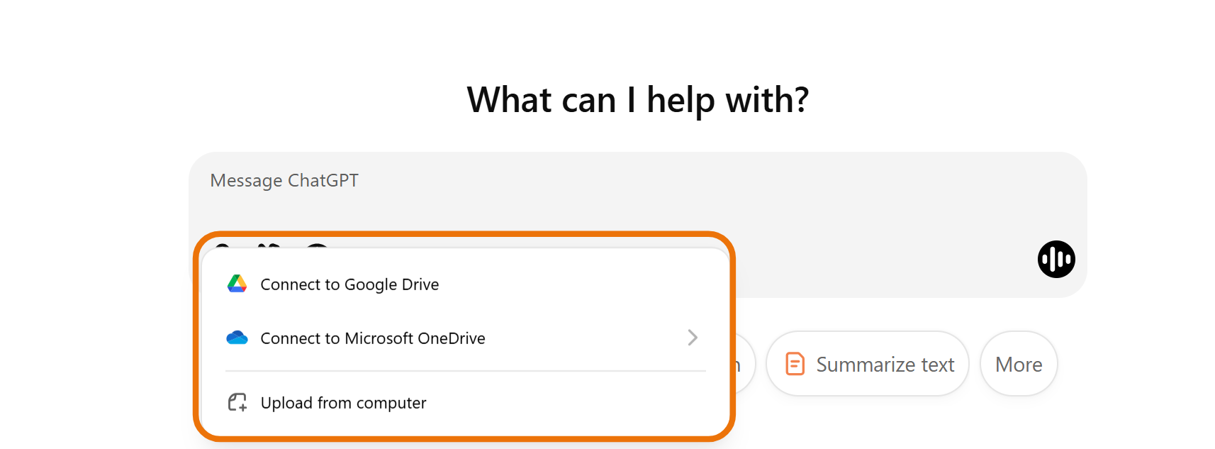 Attaching files in your ChatGPT prompt