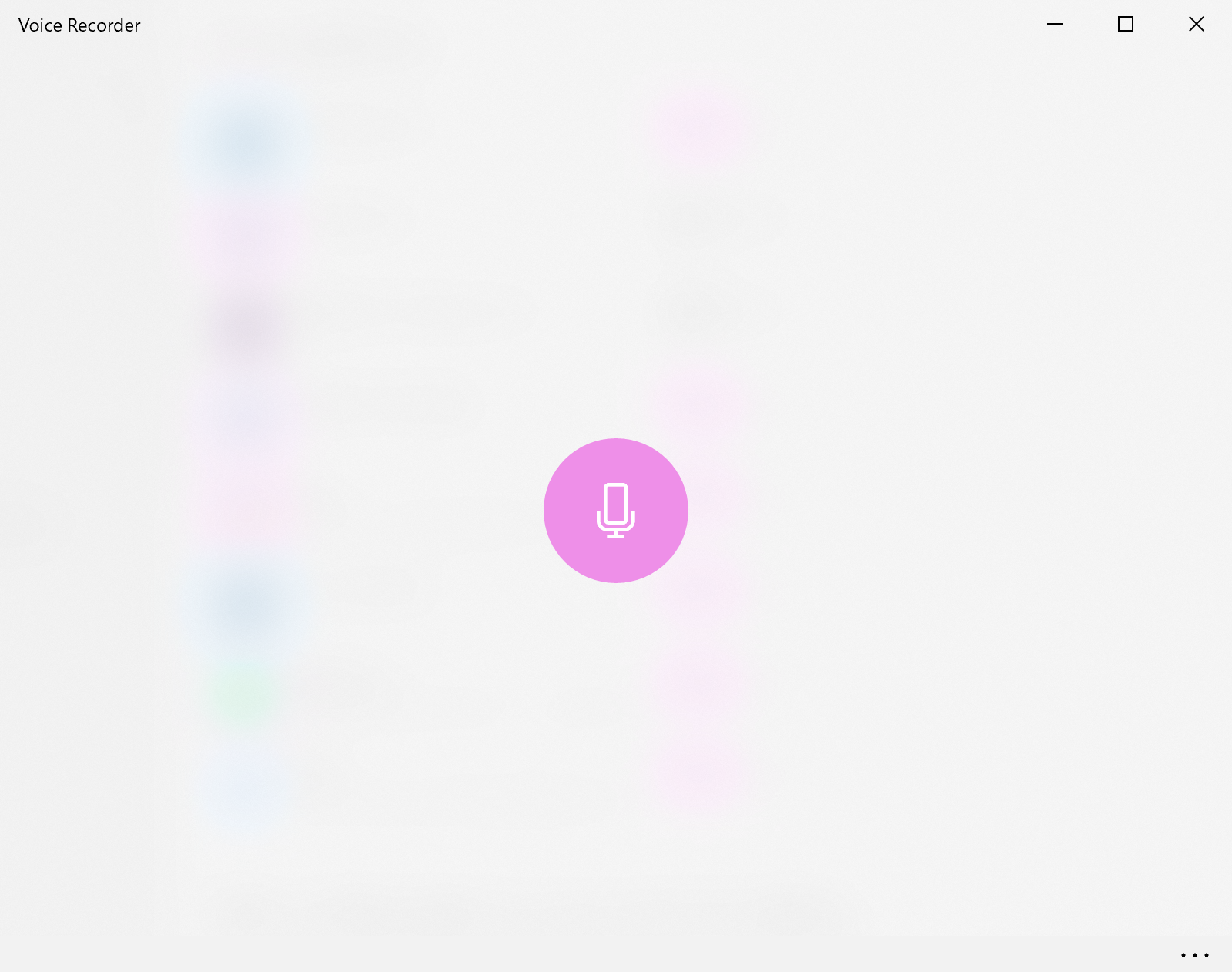 Windows Voice Recorder