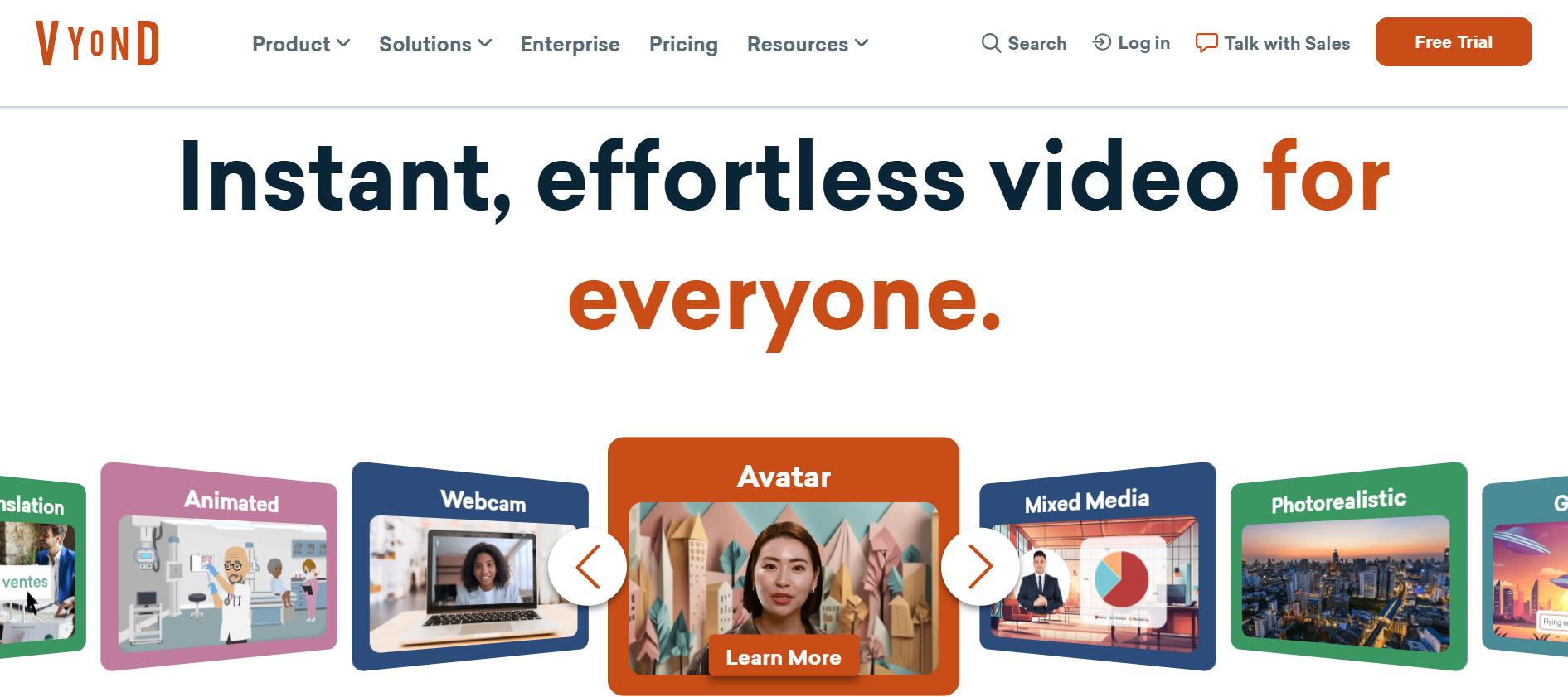 Vyond AI Video Creation Platform 