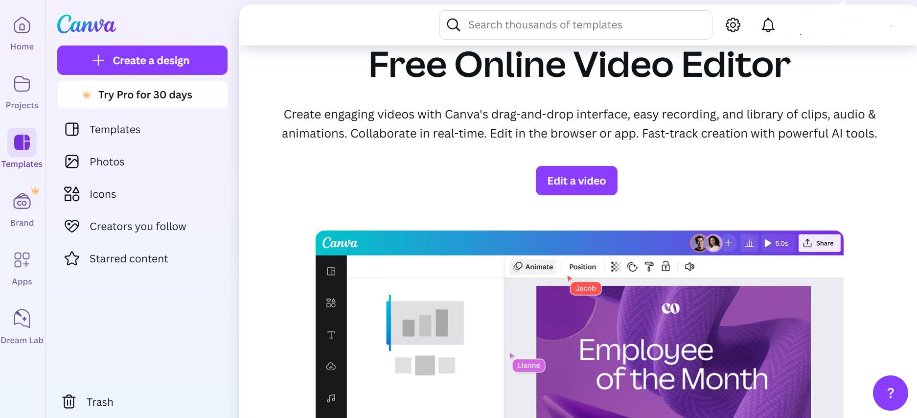 Canva Online Video Editor & Maker