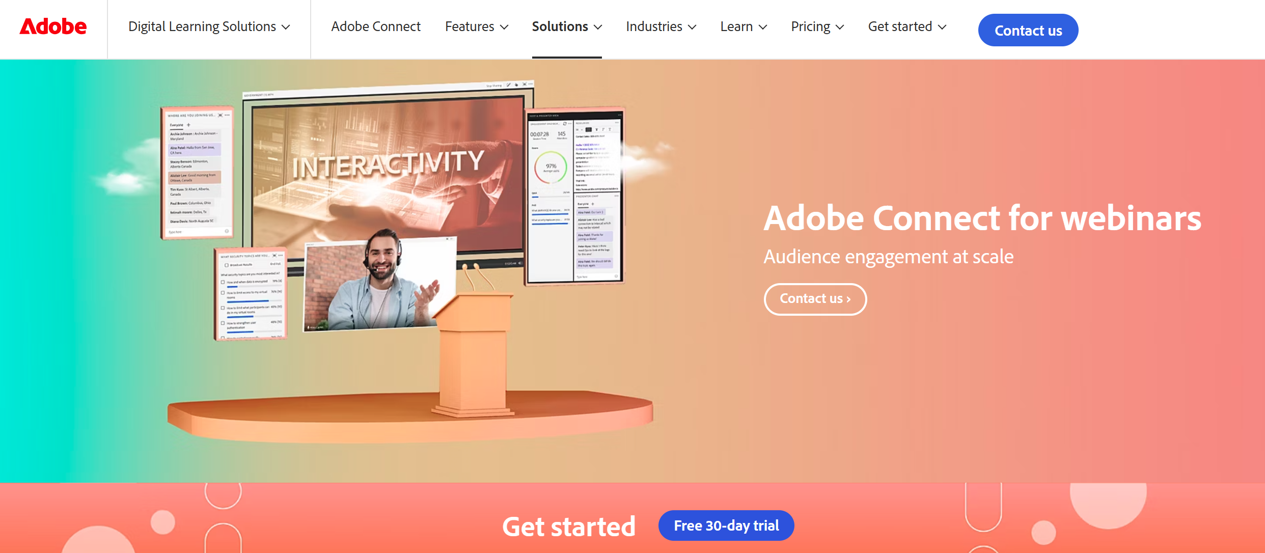 Adobe Connect webinar tool