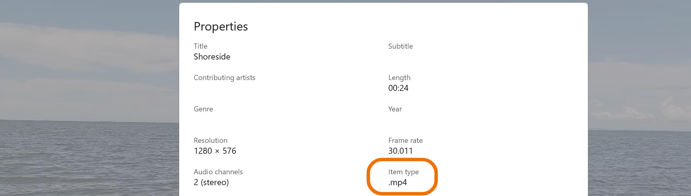 Video file format