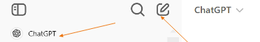 New chat on ChatGPT