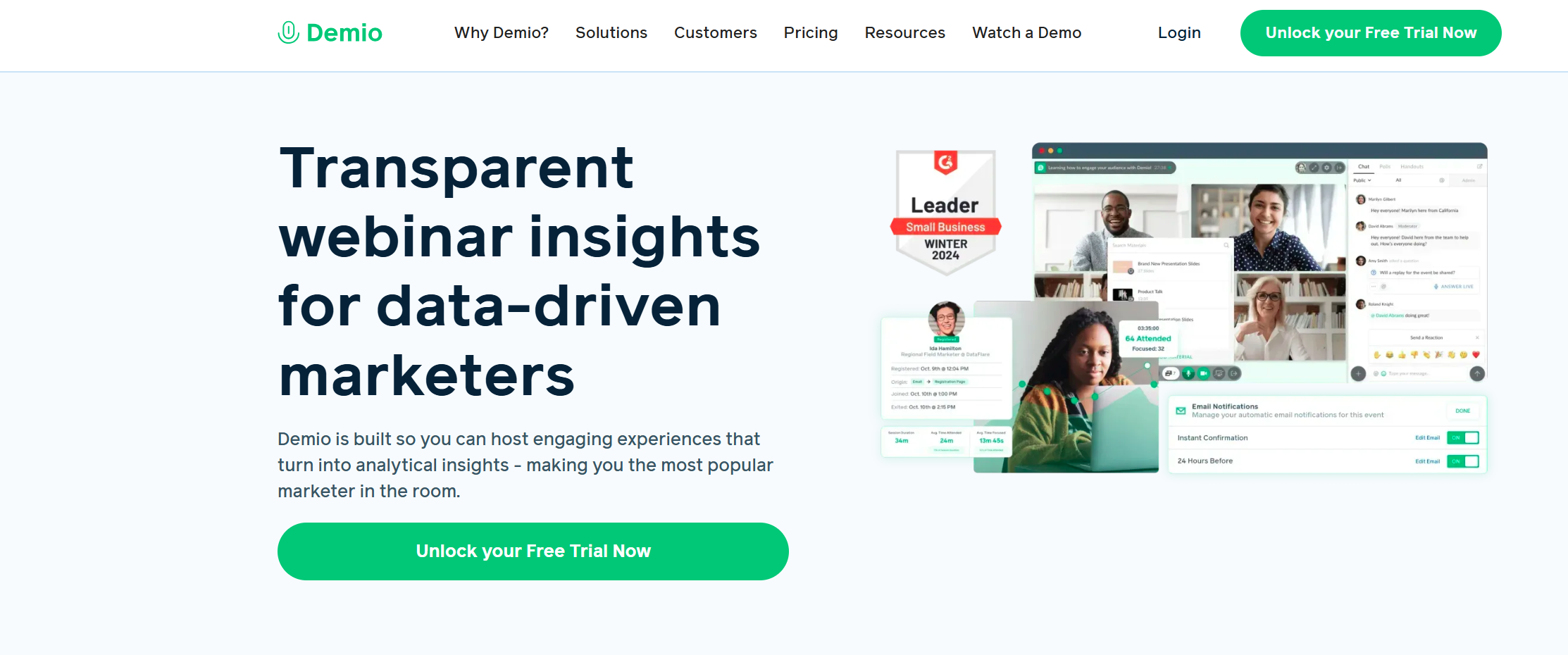 Demio Webinar Software
