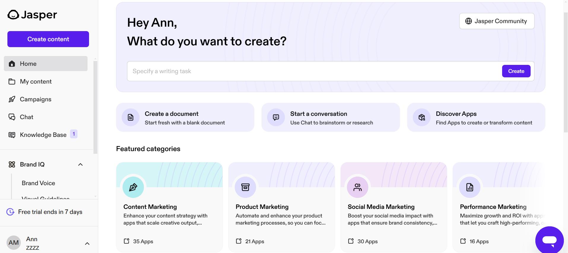 AI that’s built for marketing – Jasper