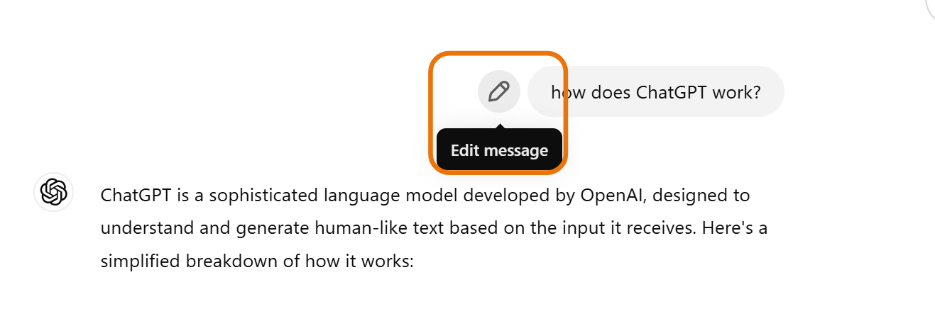 You can edit your prompt at any time