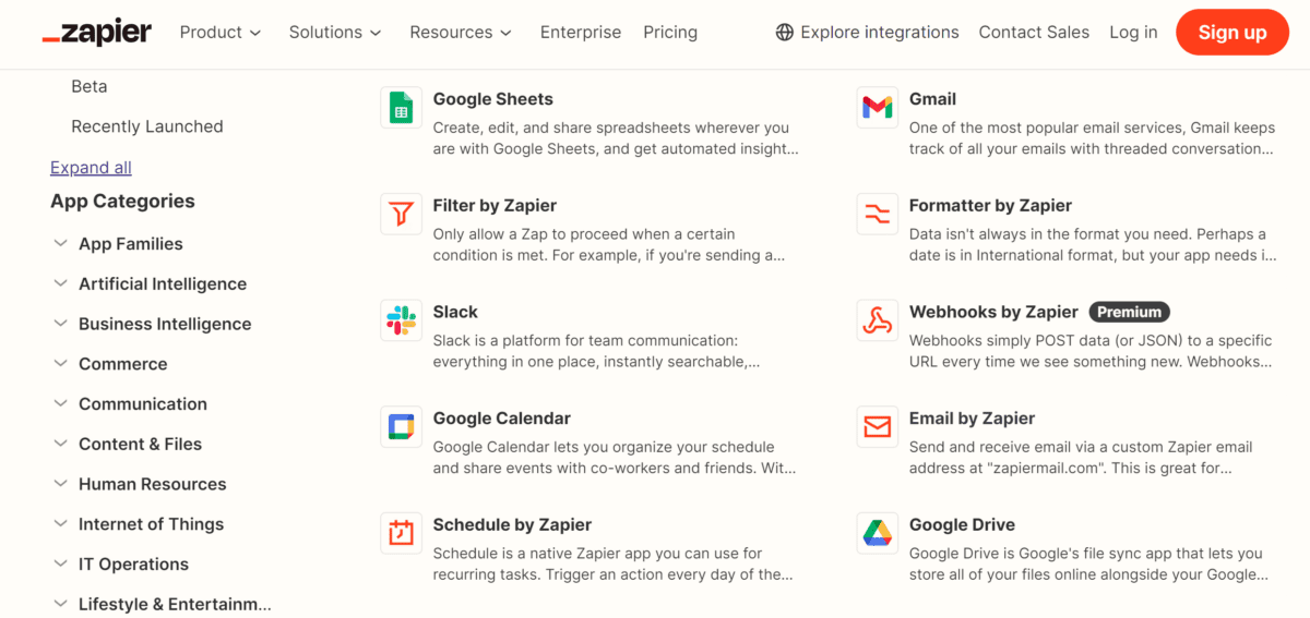 Zapier for automation